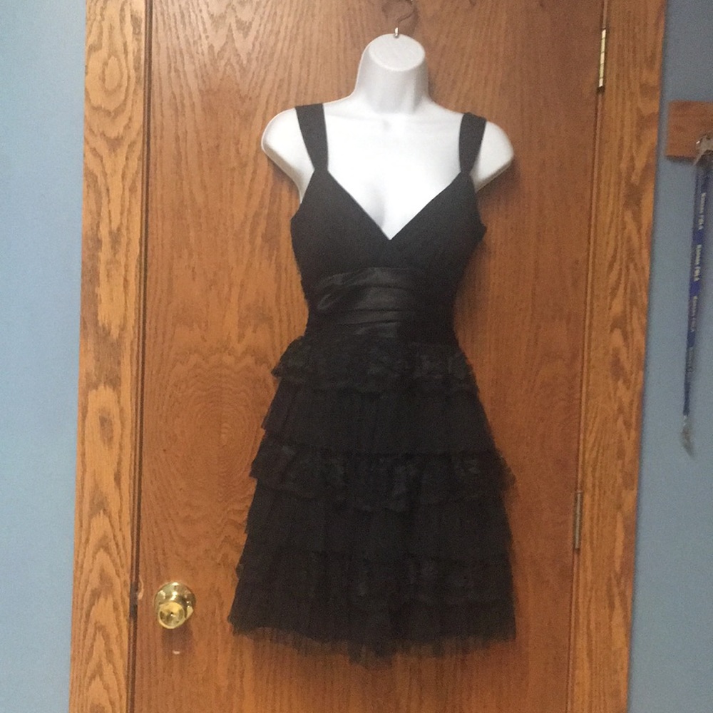 Lacey Black Formal Mini Dress - Picture 2 of 7